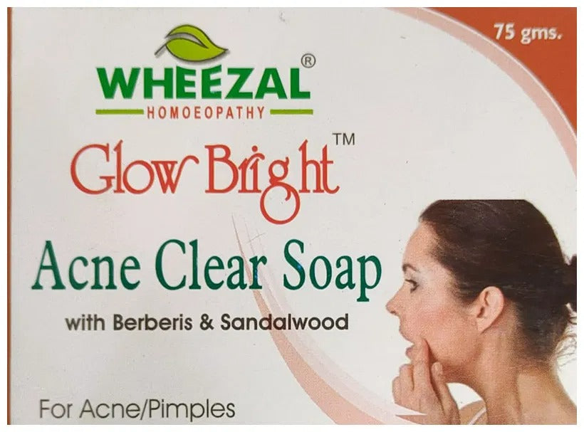 Wheezal Glow Bright Acne Clear Soap - Distacart