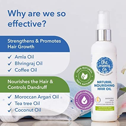 The Moms Co Natural Nourishing Hair Oil - Distacart