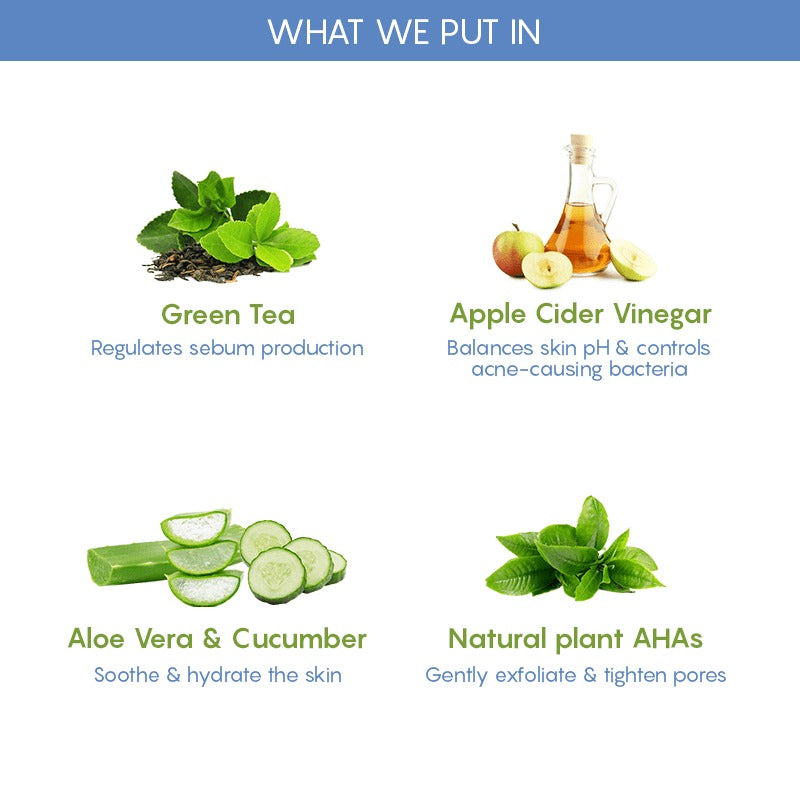 The Moms Co Natural Green Tea Face Toner - Distacart