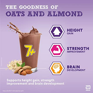 Pediasure 7 Plus Oats & Almond Nutrition Drink Powder Chocolate Flavour - Distacart