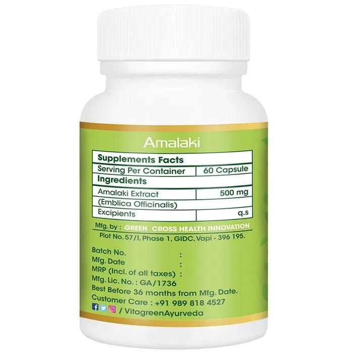 Vitagreen Ayurveda Bhumi Amla Capsules - Distacart