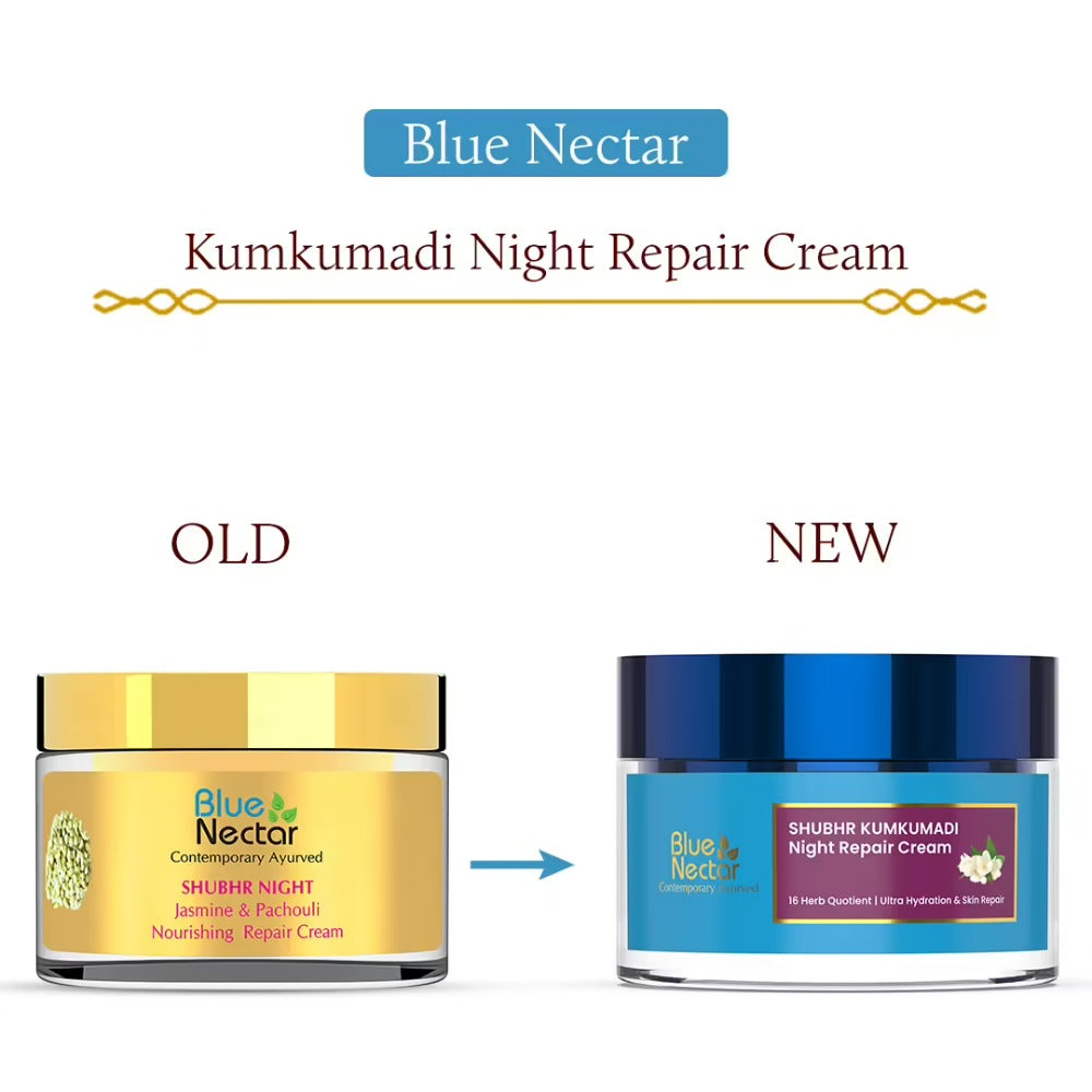 Blue Nectar Shubhr Night Jasmine & Pachouli Hydrating Nourishing Repair Cream for Women - Distacart