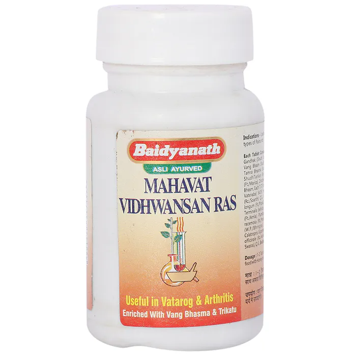 Baidyanath Mahavat Vidhwansan Ras 80 Tabs - Distacart