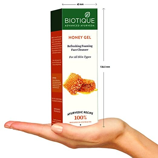 Biotique Advanced Organics Honey Gel Refreshing Foaming Face Cleanser - Distacart