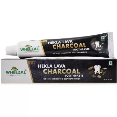 Wheezal Hekla Lava Charcoal Toothpaste - Distacart