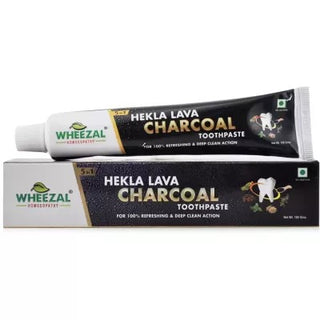 Wheezal Hekla Lava Charcoal Toothpaste - Distacart