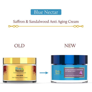 Blue Nectar Shubhr Anti Aging Saffron & Sandalwood Cream for Women - Distacart
