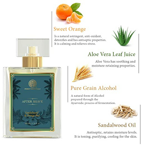 Forest Essentials After Shave Spray Sandalwood & Orange Peel - Distacart