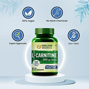 Himalayan Organics L Carnitine 2000mg/Serving Tablets - Distacart