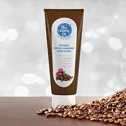 The Moms Co Natural Cranberry Coffee Face Scrub - Distacart