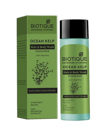 Biotique Bio Sea Kelp Protein Hair &amp; Body Wash 100% Soap Free - Distacart