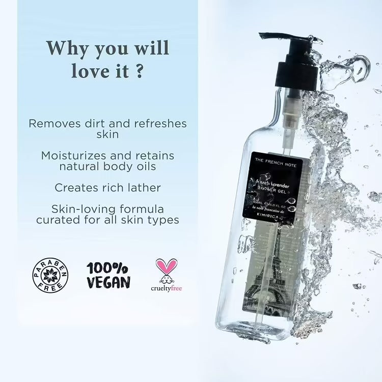 Kimirica The French Note French Lavender Shower Gel - Distacart