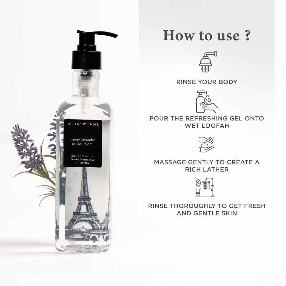 Kimirica The French Note French Lavender Shower Gel - Distacart