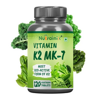 Thumbnail for Nutrainix Vitamin K2 MK-7 55mcg Tablets - Distacart