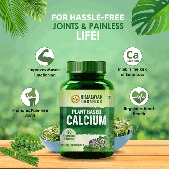 Himalayan Organics Plant Based Calcium Vegetarian Capsules - Distacart
