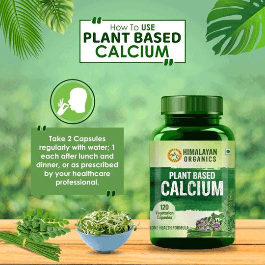 Himalayan Organics Plant Based Calcium Vegetarian Capsules - Distacart