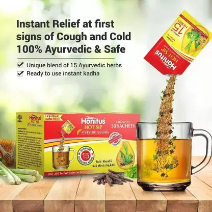 Dabur Honitus Hot Sip Ayurvedic Kadha - Distacart