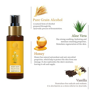 Forest Essentials Body Mist Honey & Vanilla - Distacart