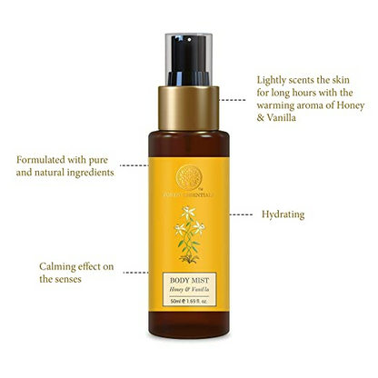 Forest Essentials Body Mist Honey & Vanilla - Distacart
