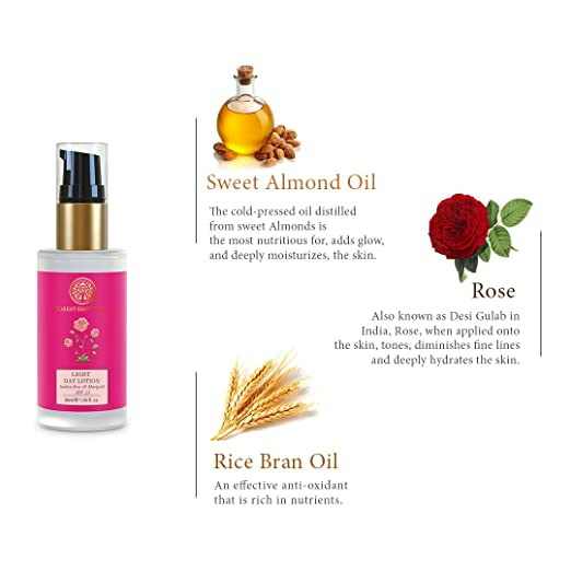 Forest Essentials Light Day Lotion Indian Rose & Marigold - Distacart