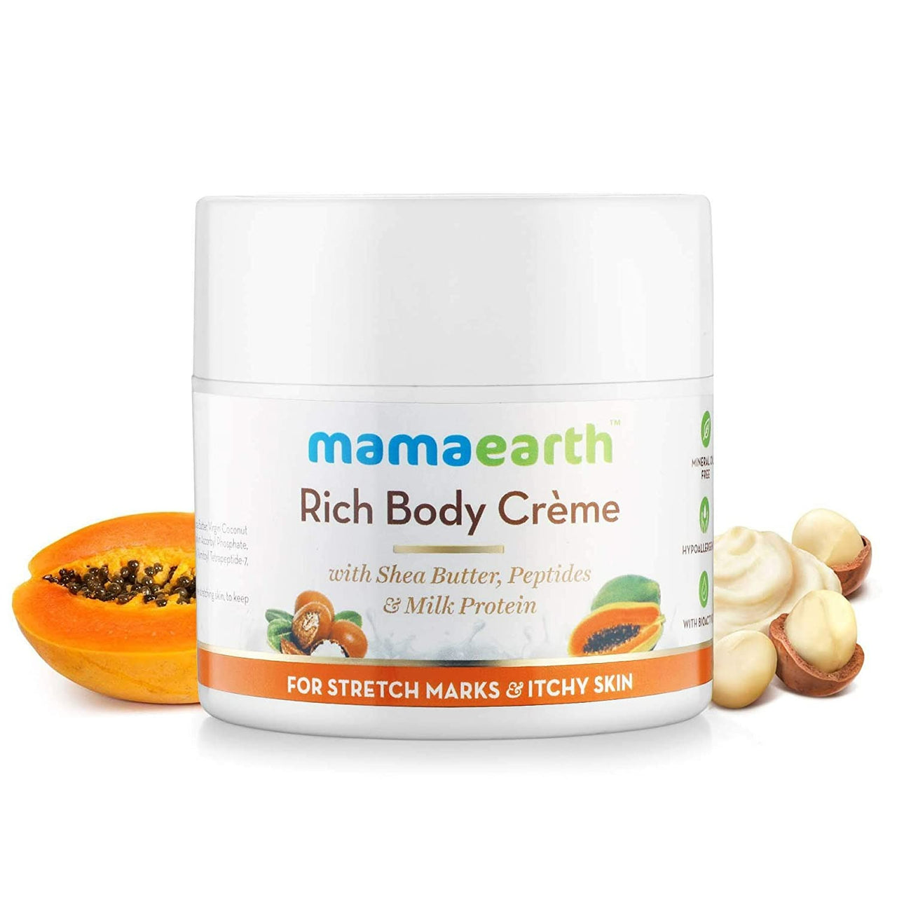 Mamaearth Body Creme For Stretch Marks & Itchy Skin - Distacart