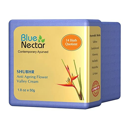 Blue Nectar Shubhr Anti Ageing Flower Valley Face Cream for Men - Distacart