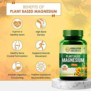 Himalayan Organics Plant-Based Magnesium 220 mg Capsules - Distacart