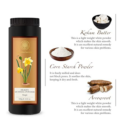Forest Essentials Silken Dusting Powder Nargis - Distacart