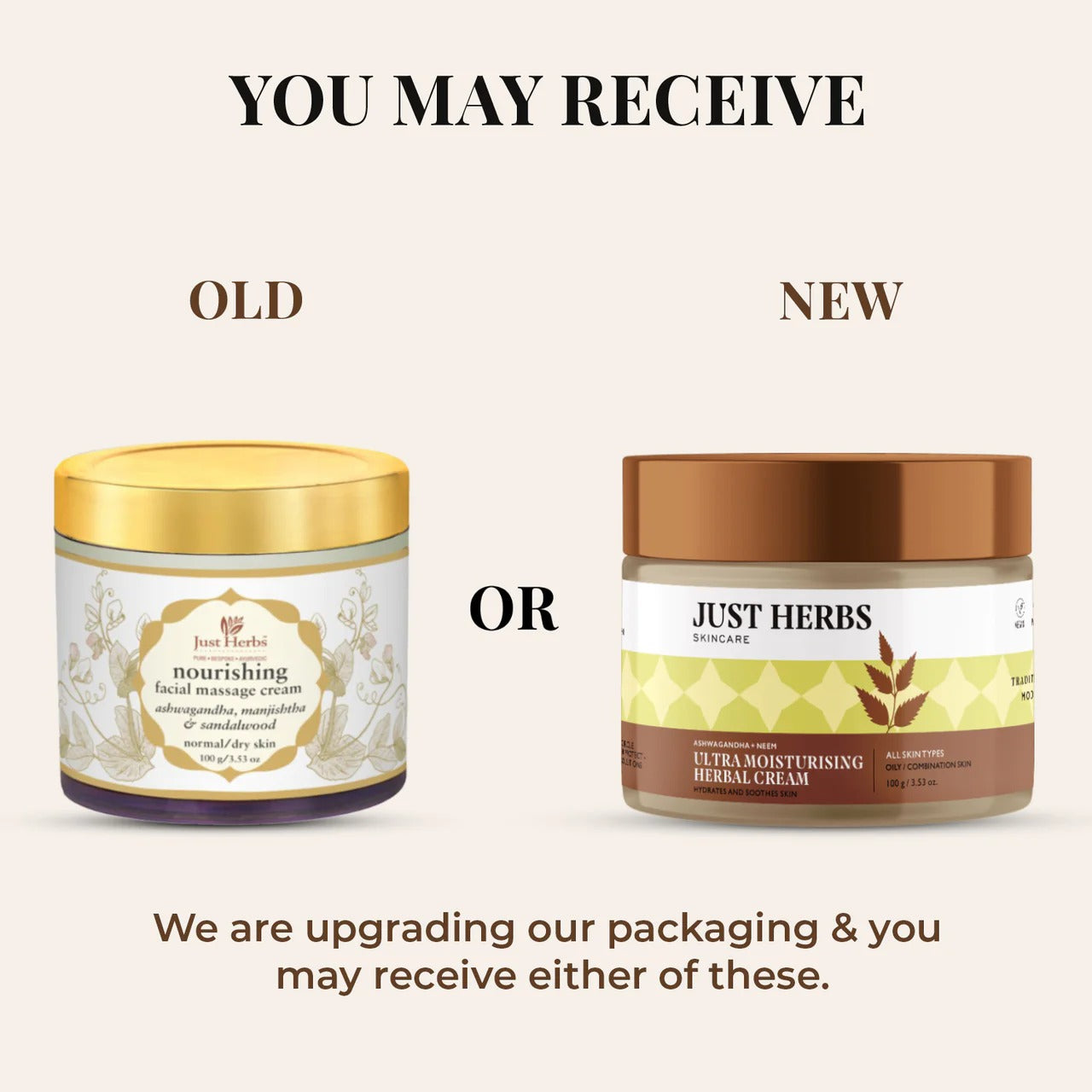 Just Herbs Nourishing Facial Massage Cream - Distacart