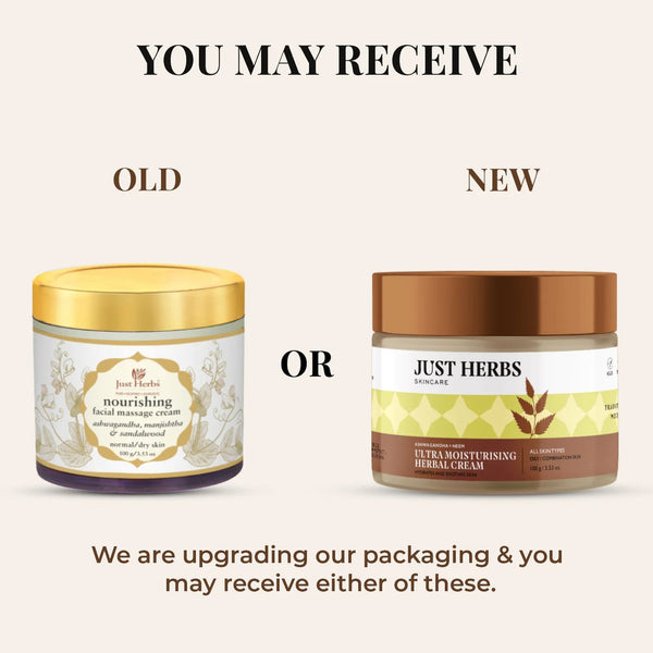 Just Herbs Nourishing Facial Massage Cream - Distacart