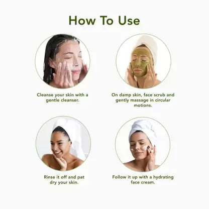 The Moms Co Natural Green Tea Face Scrub - Distacart