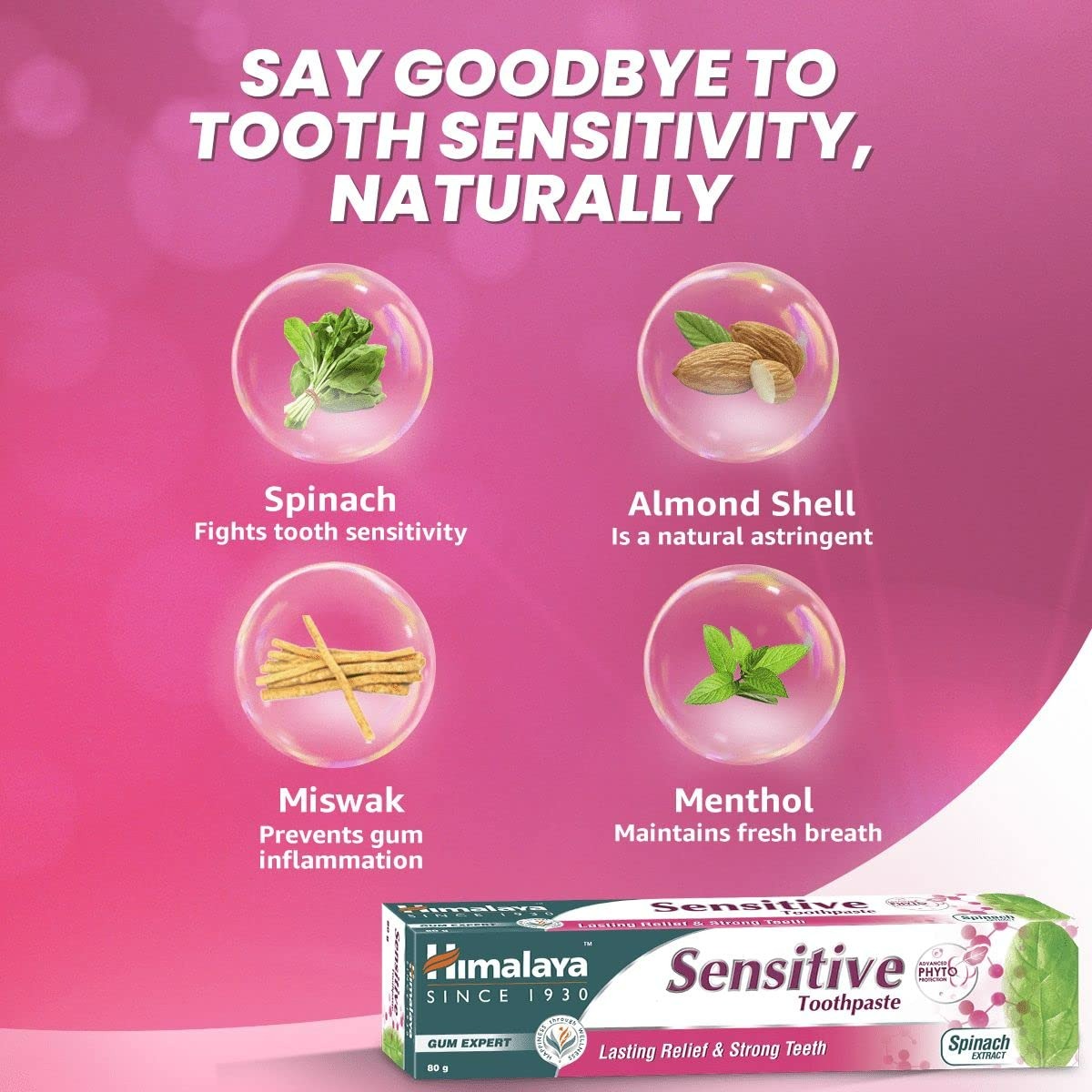 Himalaya Sensitive Tooth Paste (80 gm) - Distacart