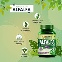 Thumbnail for Himalayan Organics Alfalfa + Calcium Citrate Malate 1200mg Tablets - Distacart
