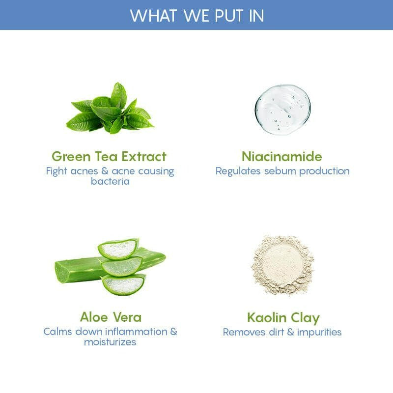 The Moms Co Natural Green Tea Face Wash - Distacart