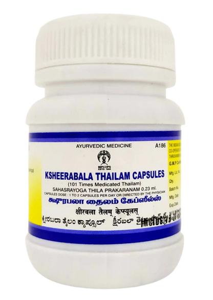 Impcops Ayurveda Ksheerabala 101 Thailam Capsules - Distacart