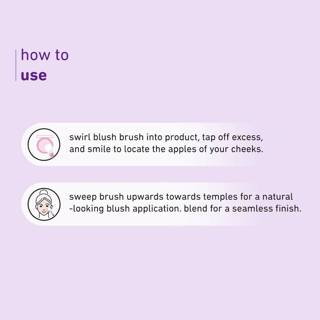 Plum Soft Blend Blush Brush Easy Pick-up 02 - Distacart