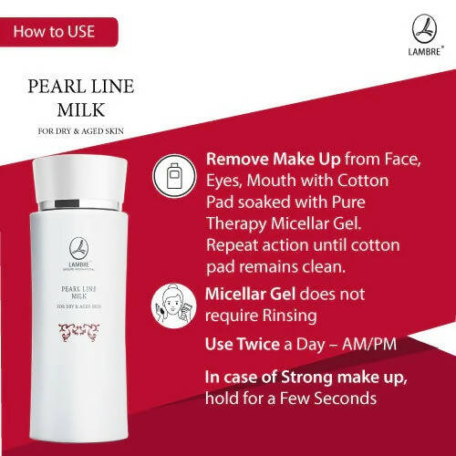 Lambre Pearl Line Cleansing Milk For Dry & Aged Skin - Distacart