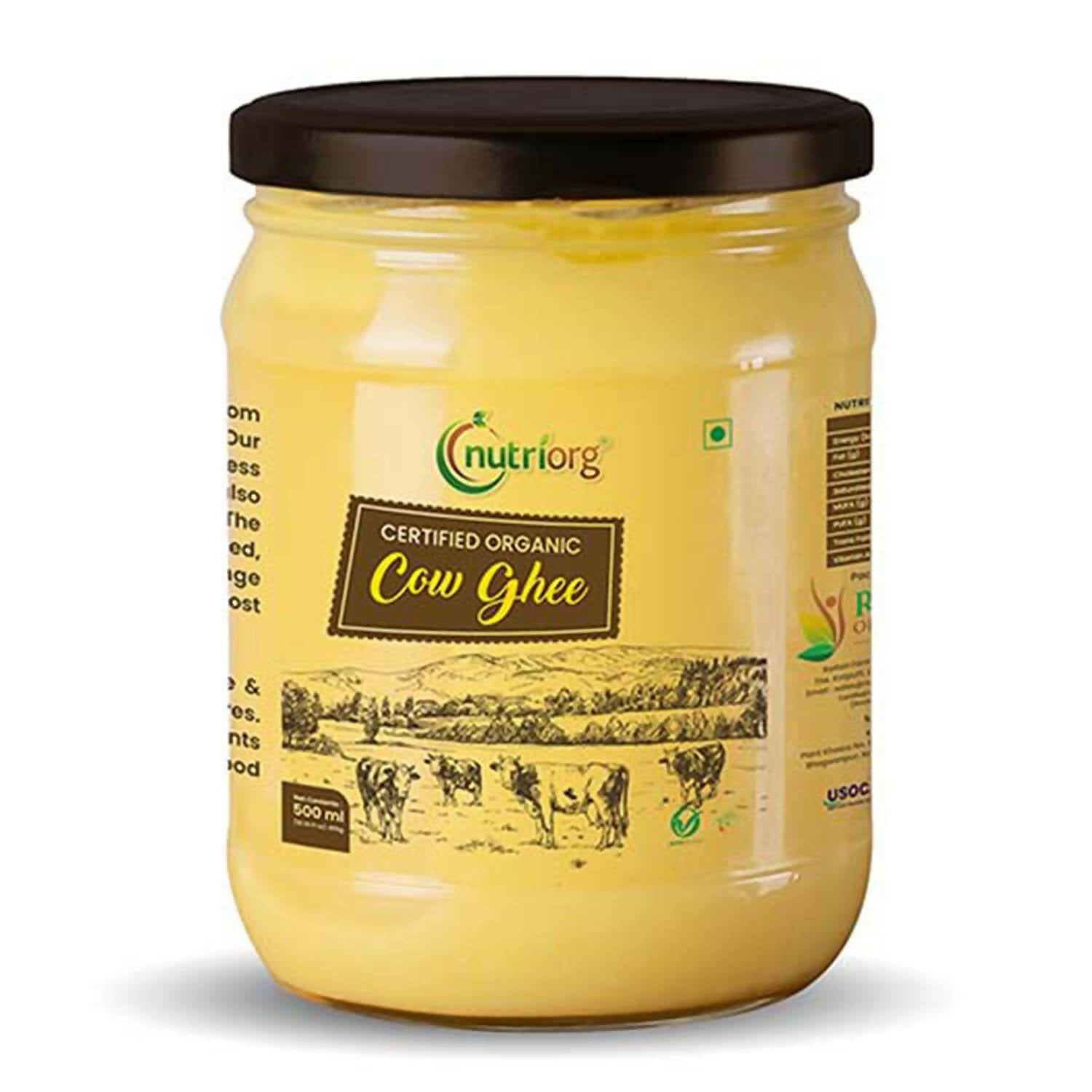 Nutriorg Certified Organic Cow Ghee - Distacart