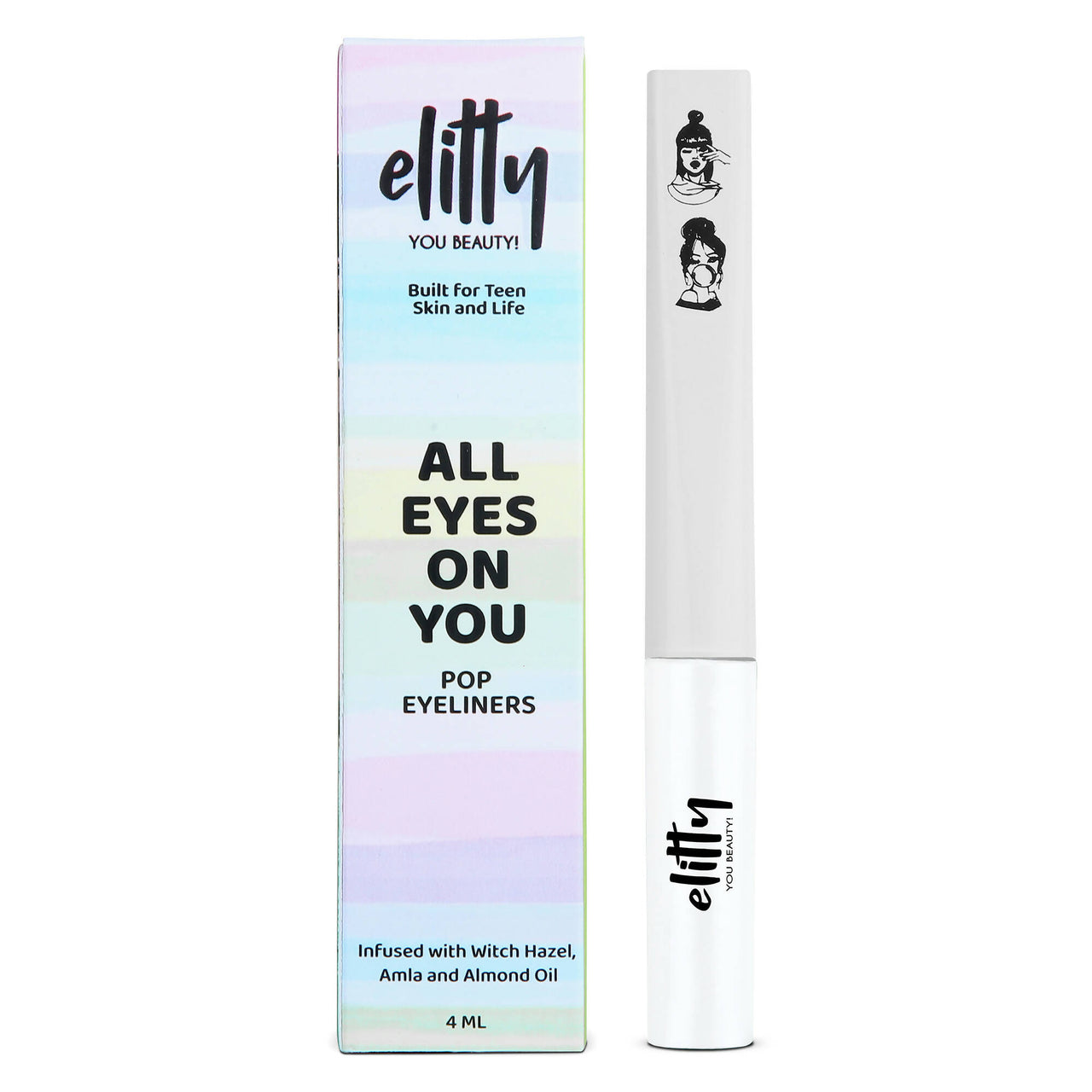 Elitty Eye Gotta Feeling - Pop Eyeliner Matte -Moon Child- White - Distacart