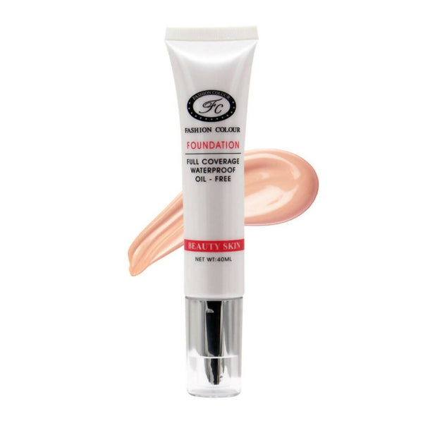Fashion Colour Oil Free Full Coverage Waterproof Foundation-Shade 02 - Distacart