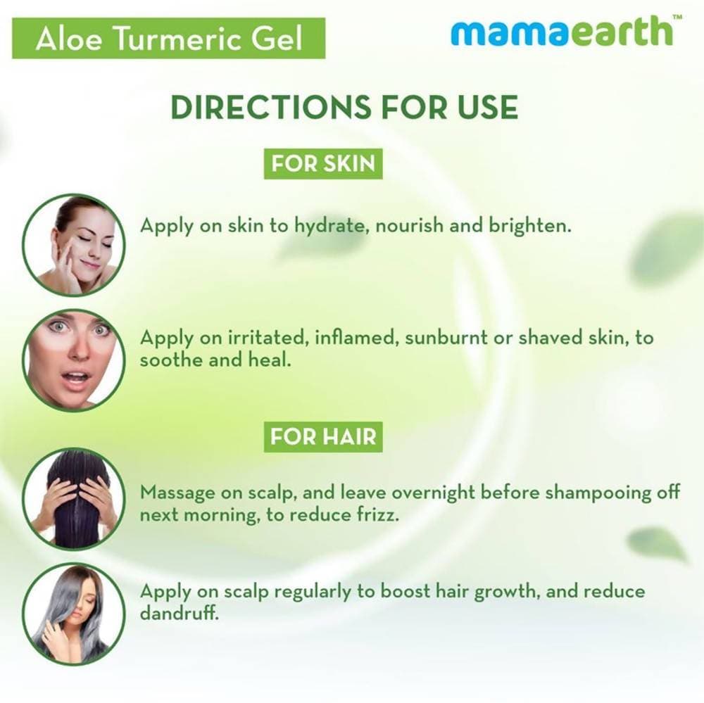 Mamaearth Aloe Turmeric Gel For Skin & Hair