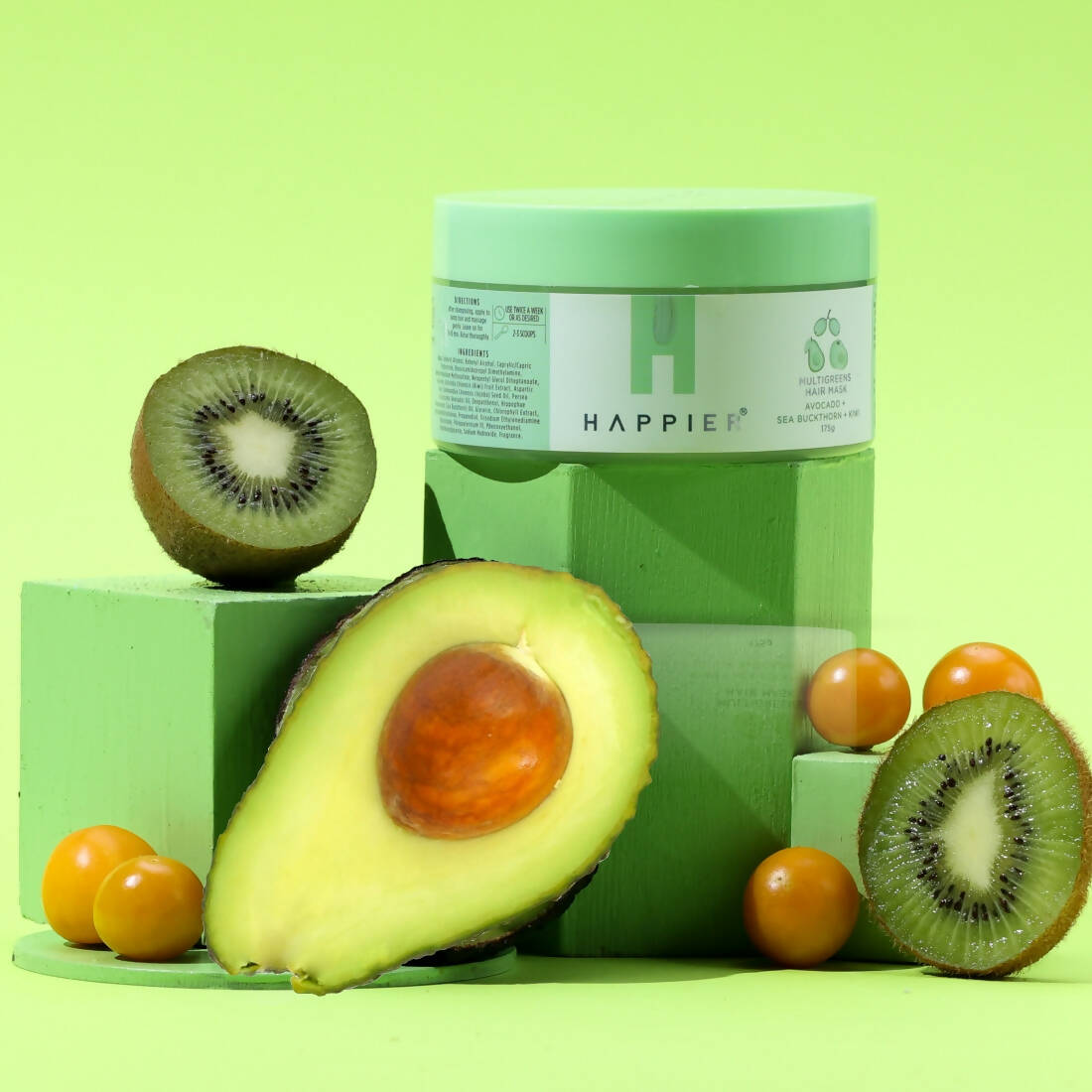 Happier Multigreens Hair Mask - Distacart