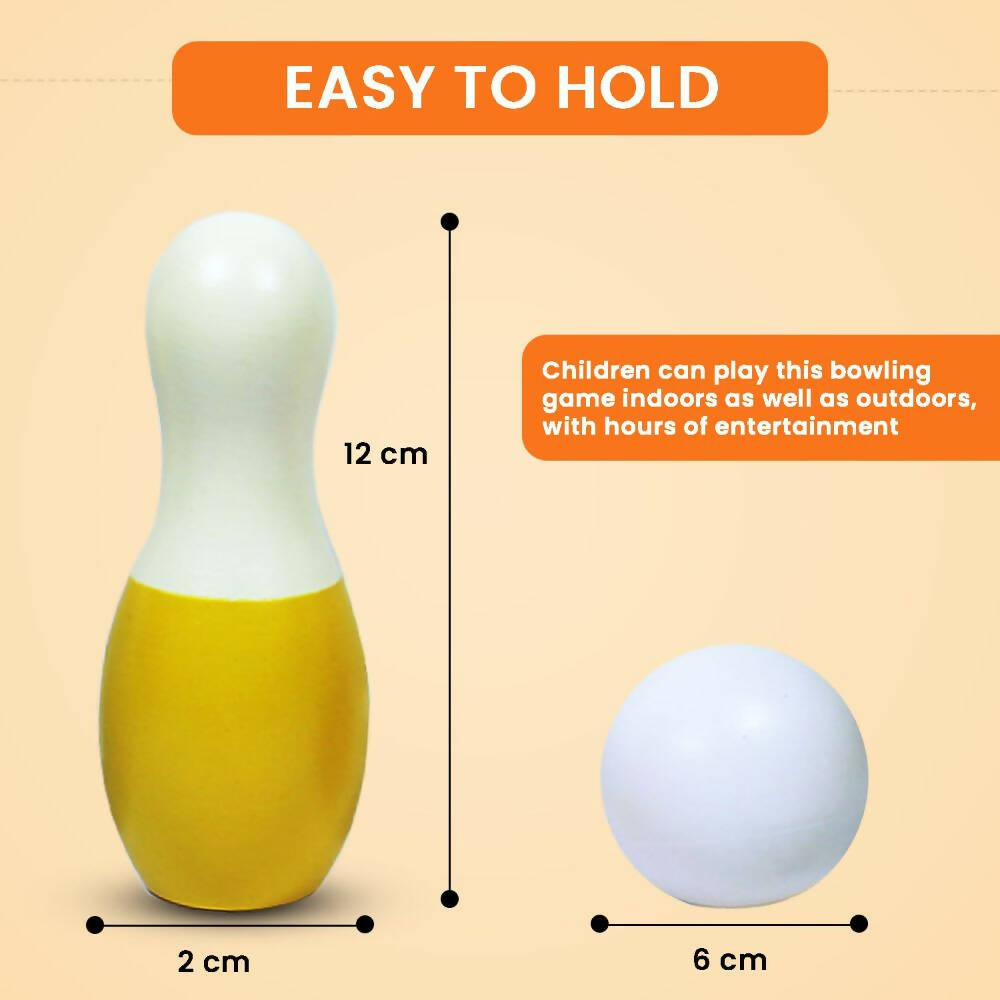 Matoyi Rainbow Colored Bowling Pin And Stacker Combo - Distacart