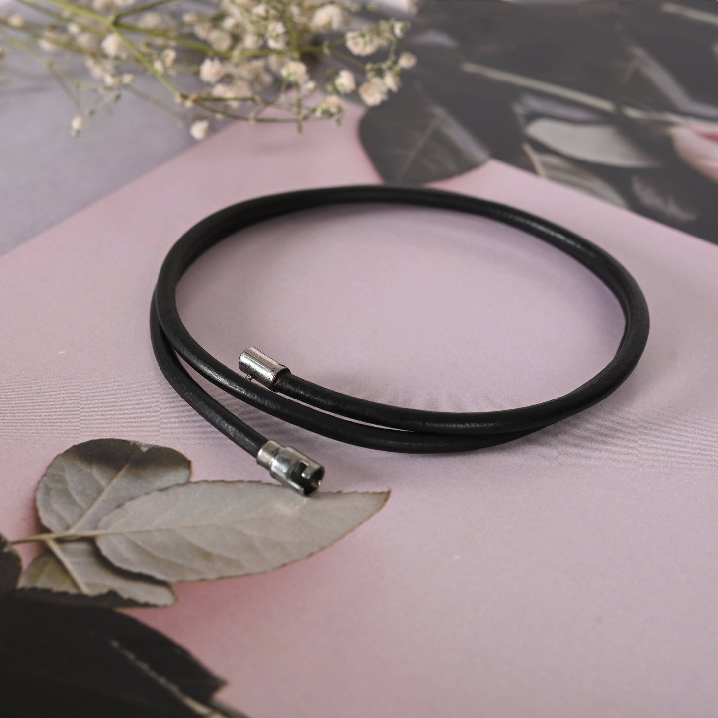 NVR Men Black Wraparound Bracelet - Distacart