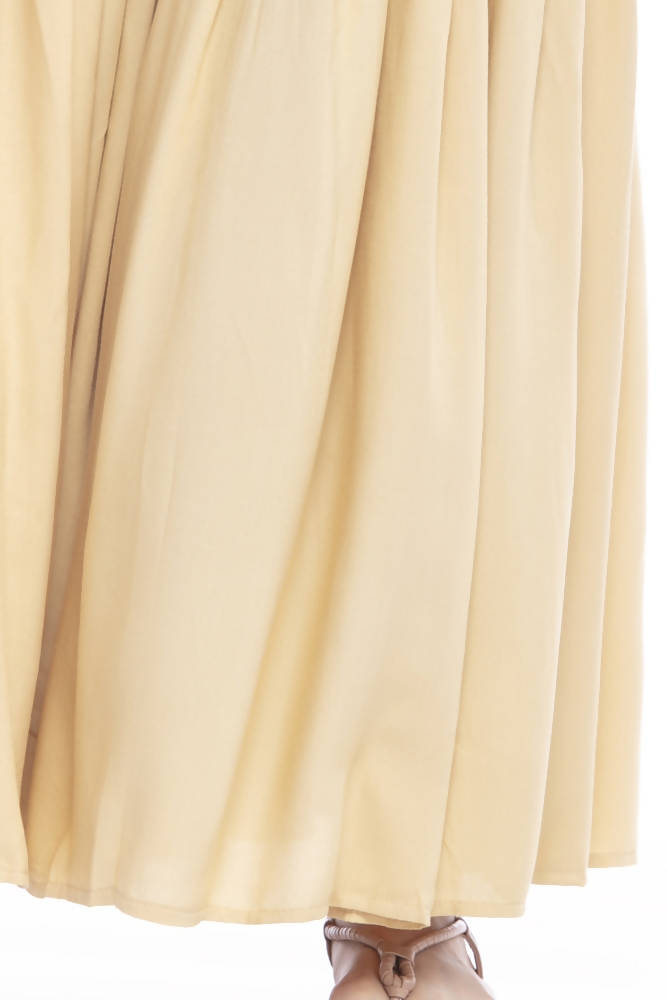 Mominos Fashion Reyon Cotton Golden Palazzo For Girls - Distacart
