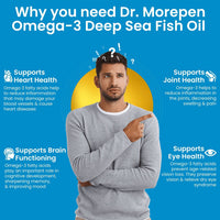 Thumbnail for Dr. Morepen Omega 3 Deep Sea Fish Oil Softgels - Distacart
