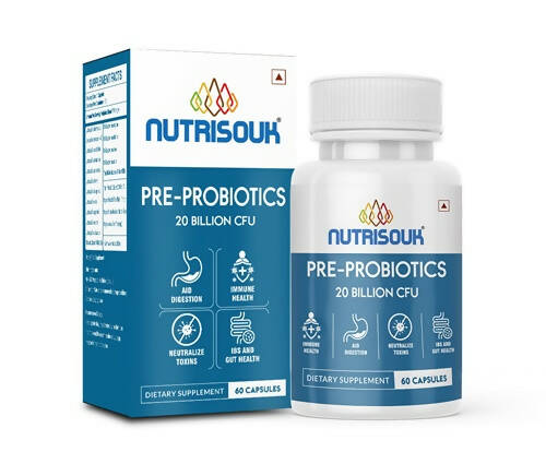 Nutrisouk Pre-Probiotics 20 Billion CFU Capsules - Distacart