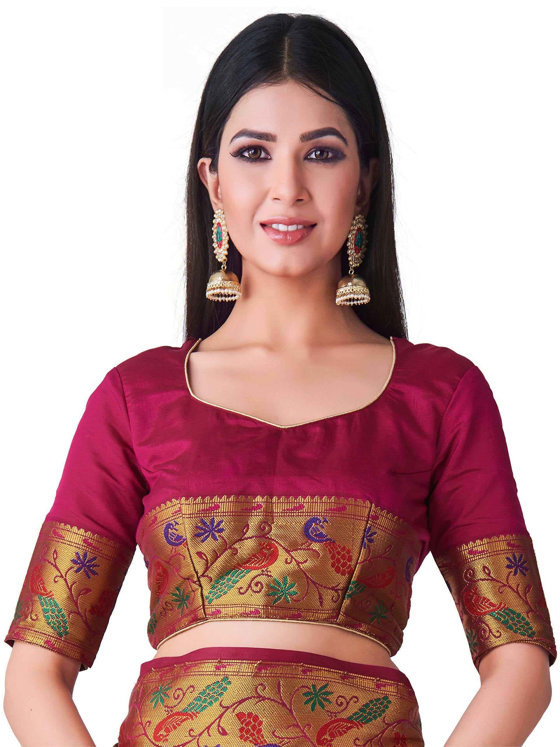 Mimosa Women's Paithani Art Silk Mustard Yellow Saree - Distacart