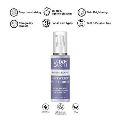 Love Earth Hydro Boost Light Weight Moisturizer - Distacart