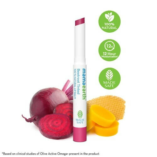 Mamaearth Beetroot Tinted 100% Natural Lip Balm-Natural Pink - Distacart